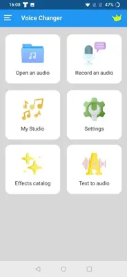 Voice Changer, Voice Recorder & Editor android App screenshot 0